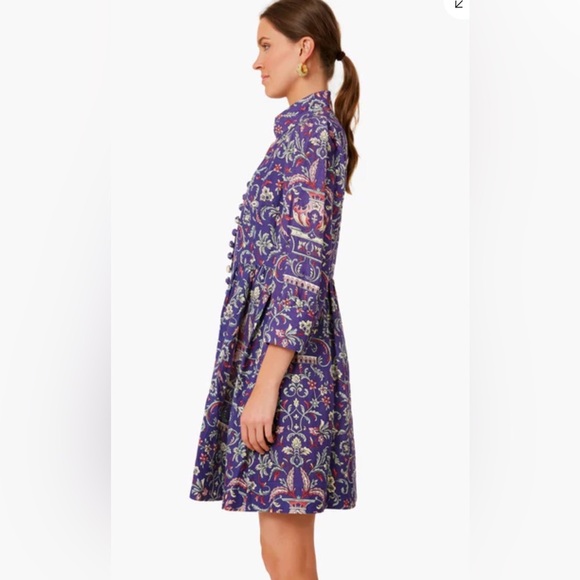 NWT! Tuckernuck Avignon Aubergine Eliana Purple Floral Dress Size XS - Picture 2 of 11